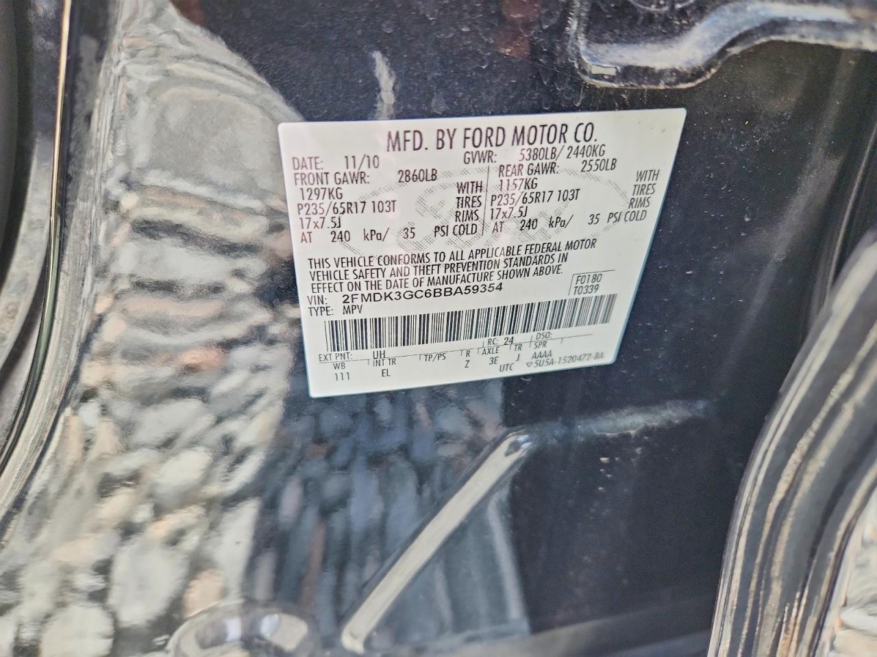 2011 FORD EDGE