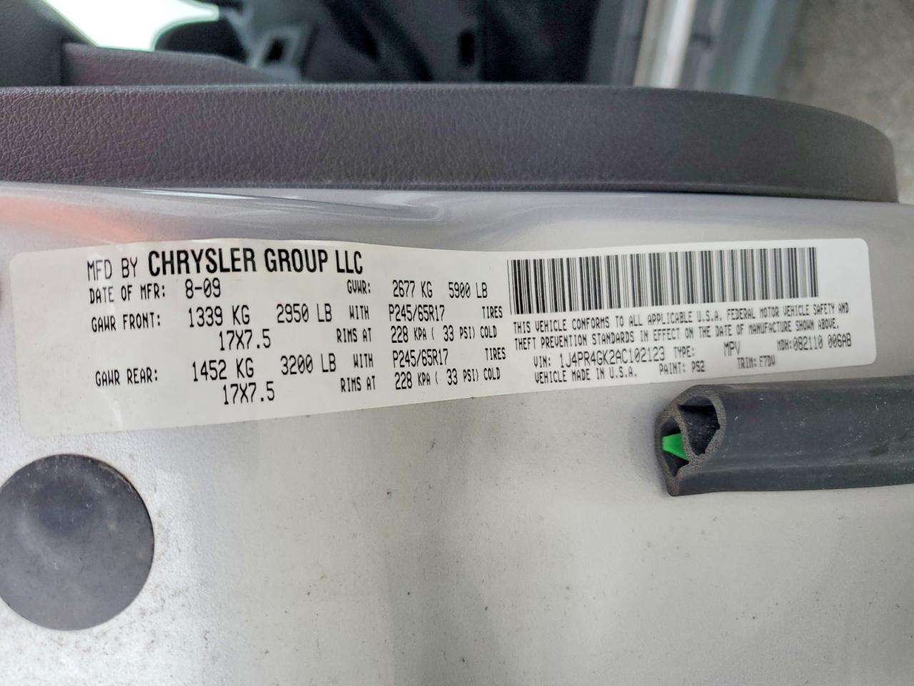 2010 JEEP CHEROKEE