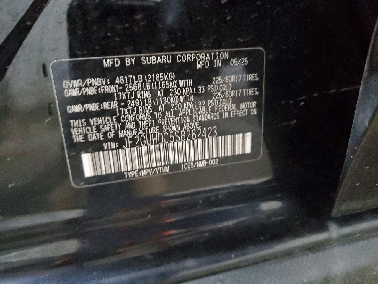 2025 SUBARU CROSSTREK