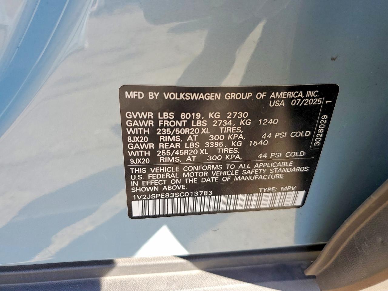 2025 VOLKSWAGEN ALL OTHER