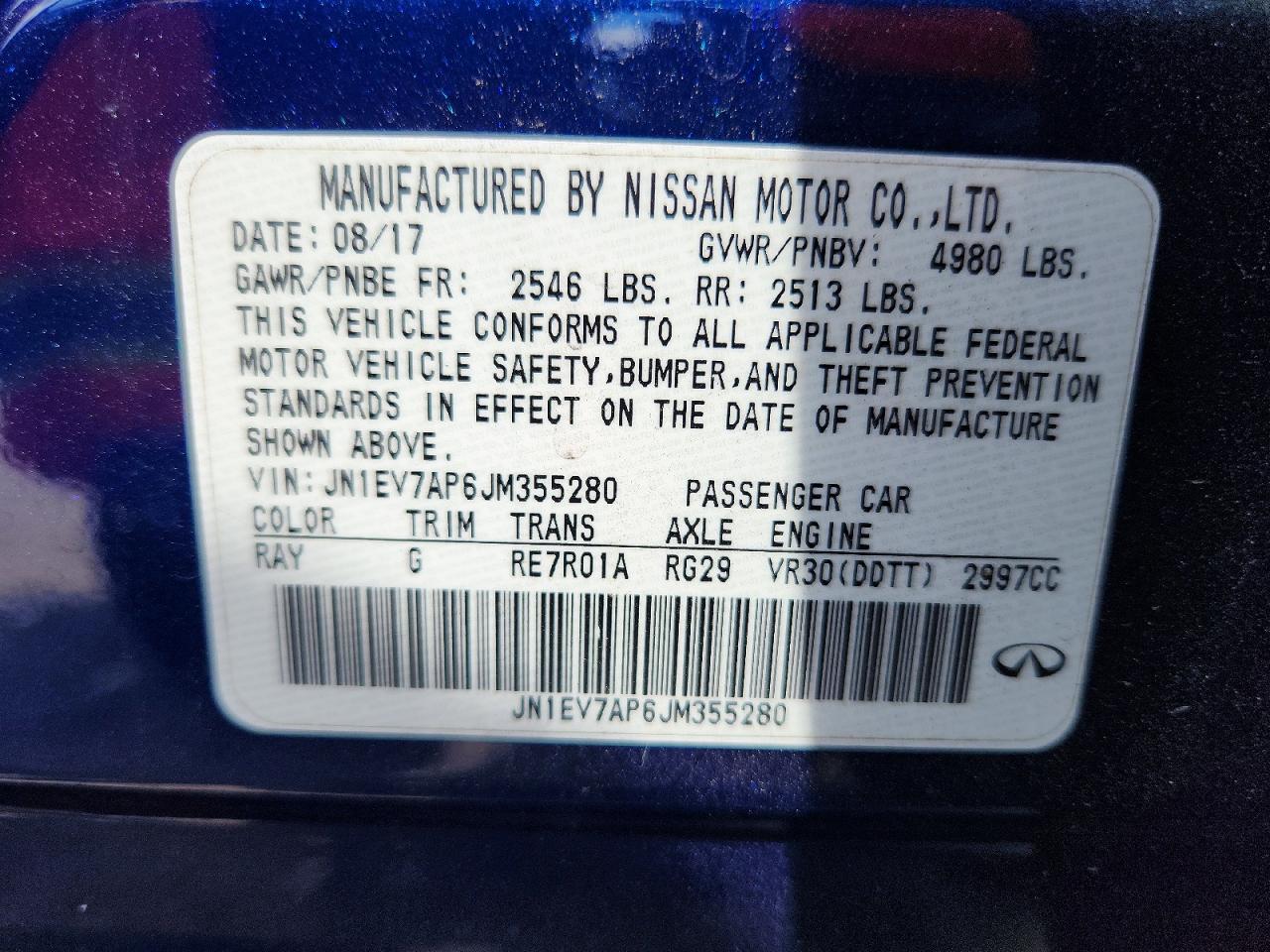 2018 INFINITI Q50