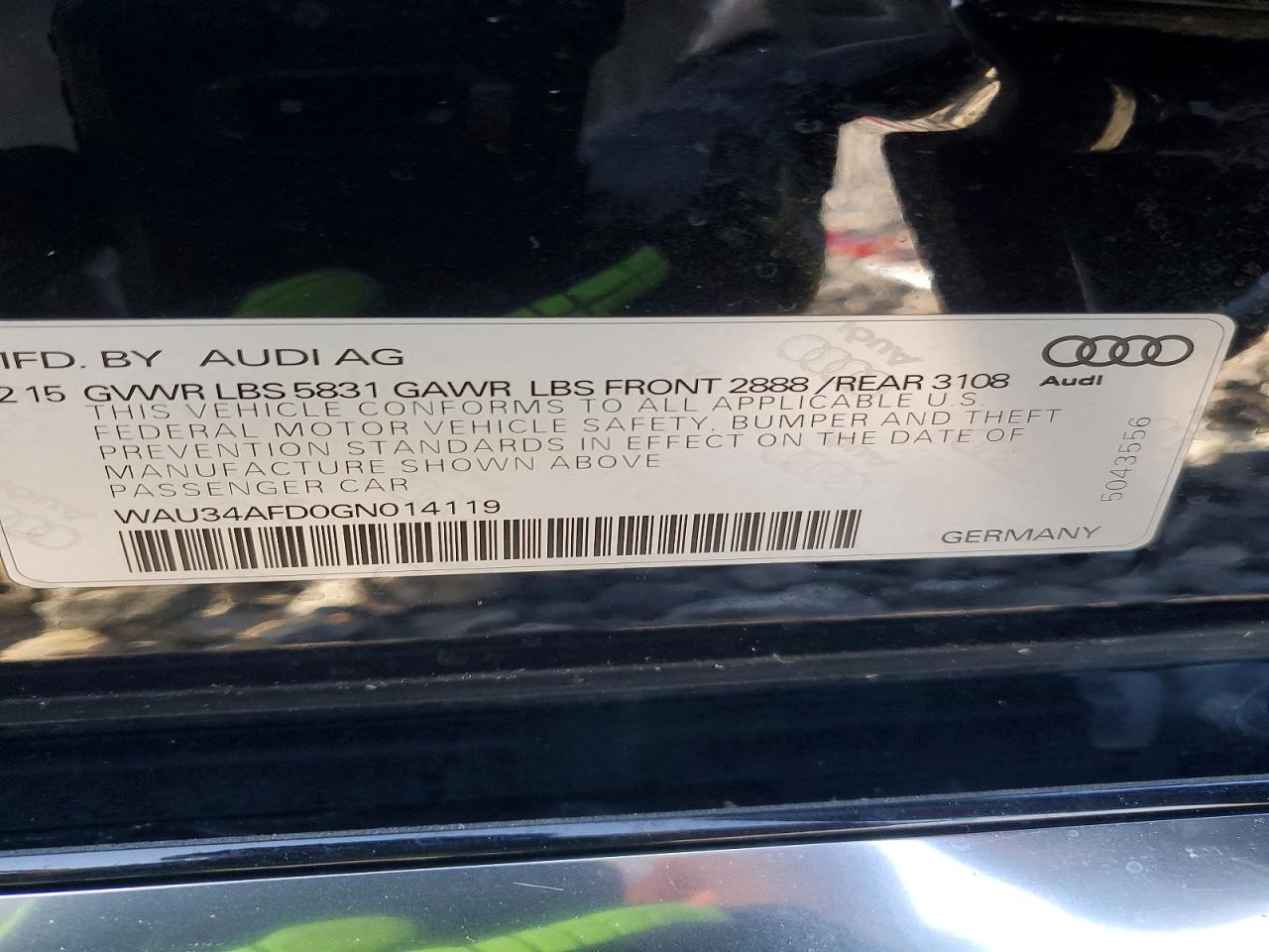 2016 AUDI A8