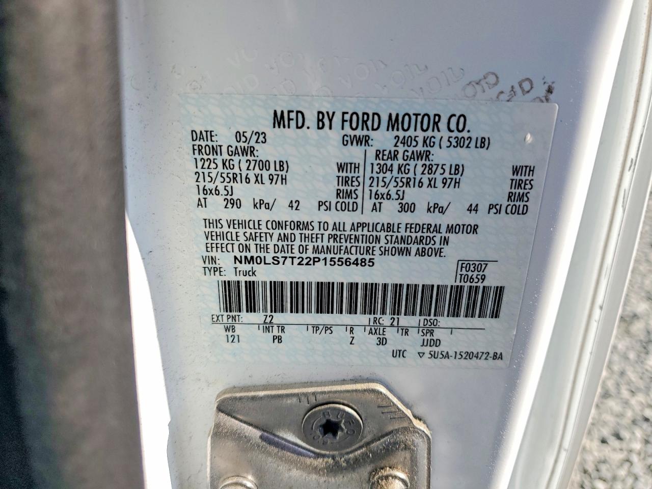 2023 FORD TRANSIT