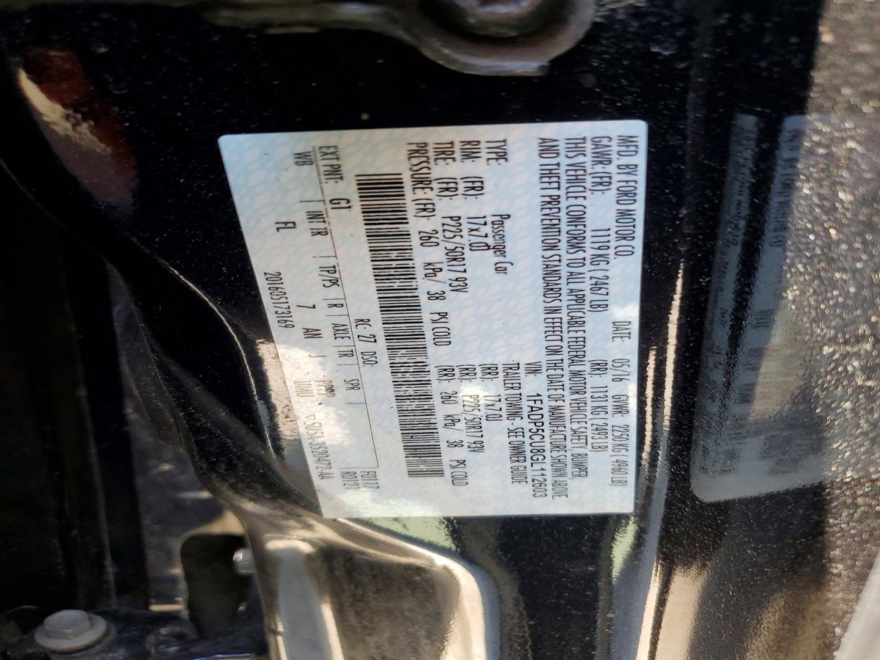 2016 FORD CMAX