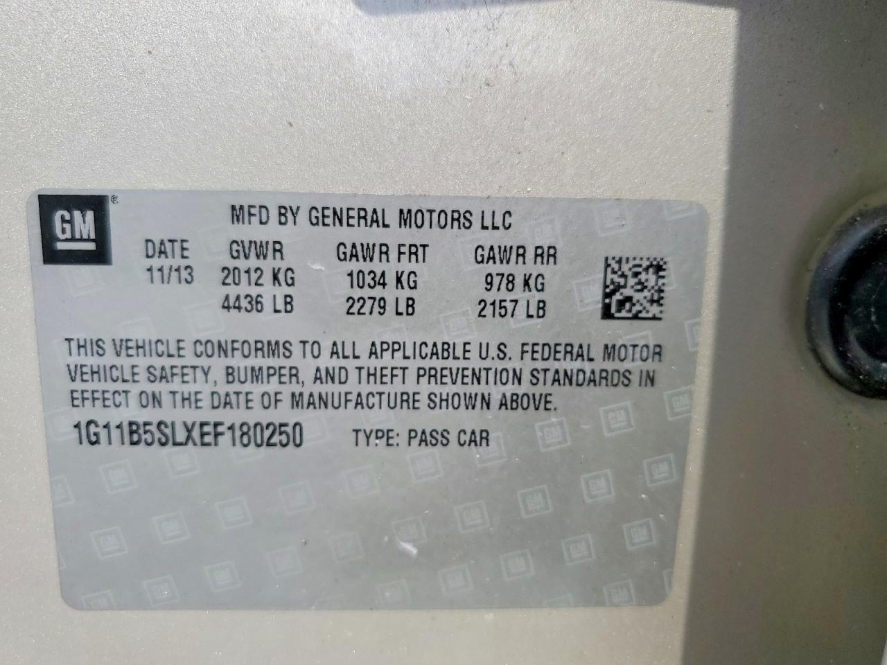 2014 CHEVROLET MALIBU LS