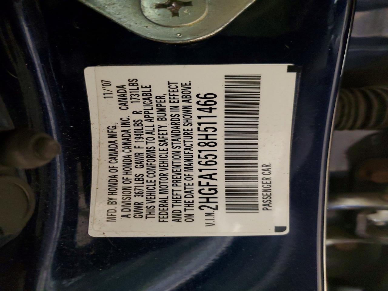 2008 HONDA CIVIC