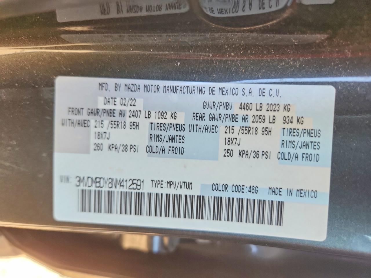 2022 MAZDA CX30