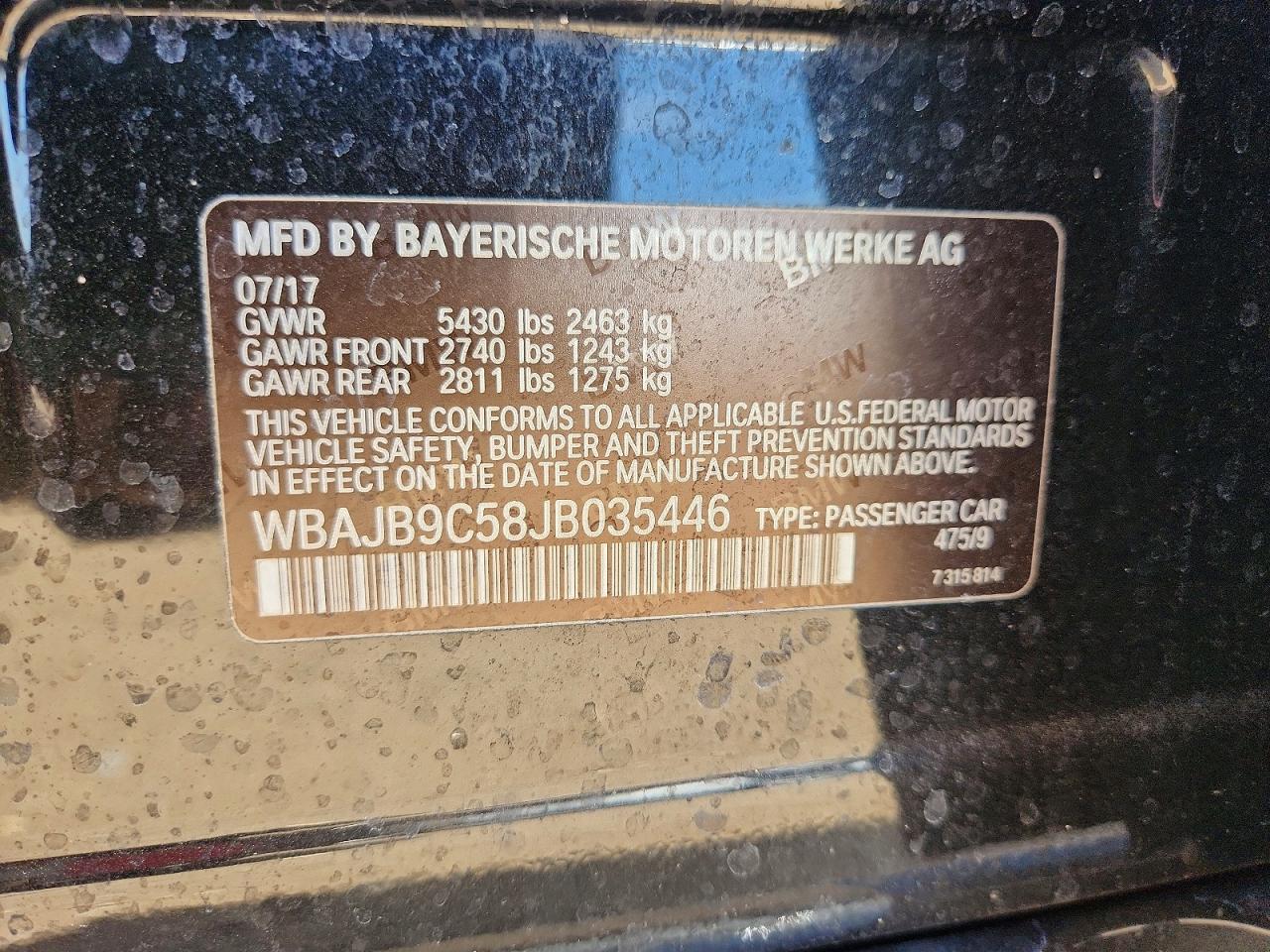 2018 BMW M5