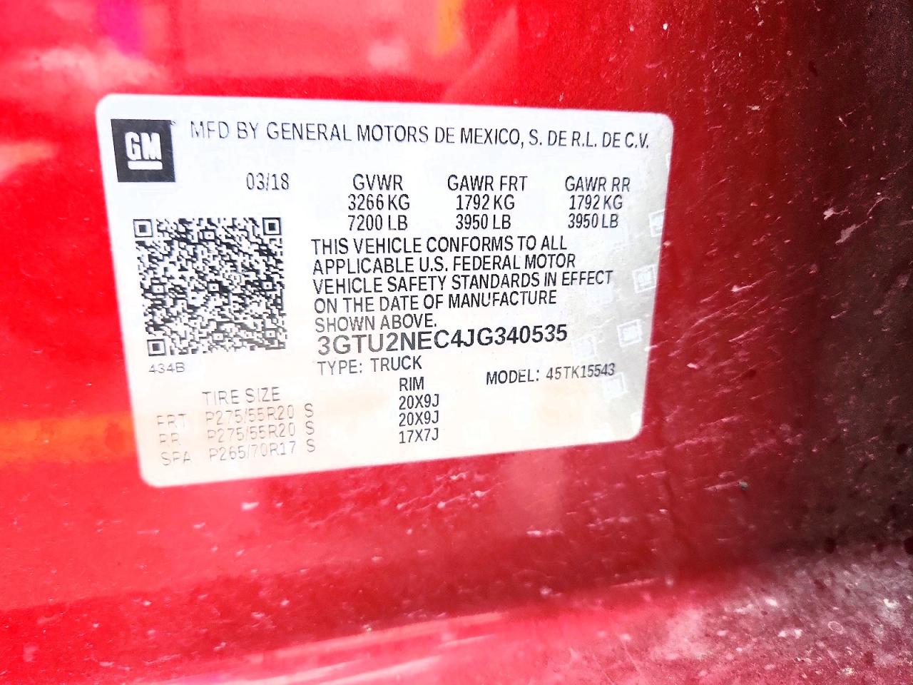 2018 GMC SIERRA