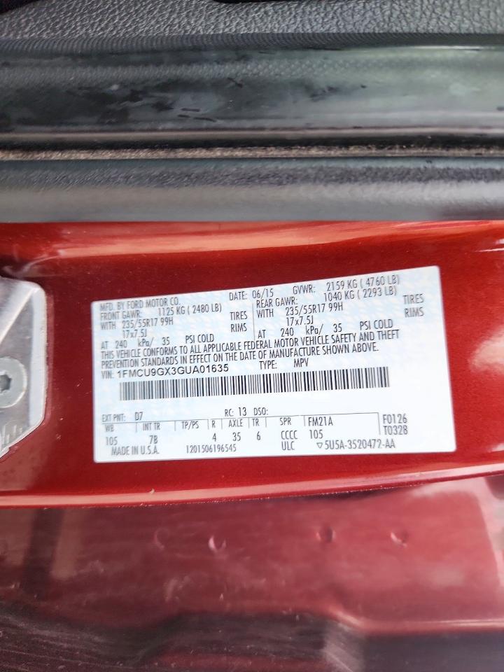 2016 FORD ESCAPE