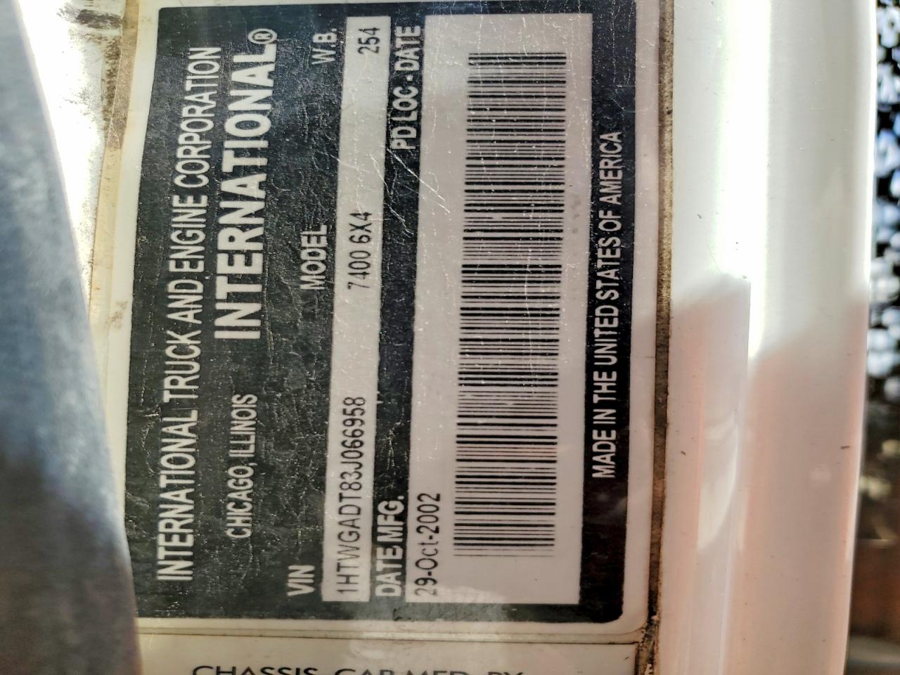 2003 INTERNATIONAL ALL OTHER