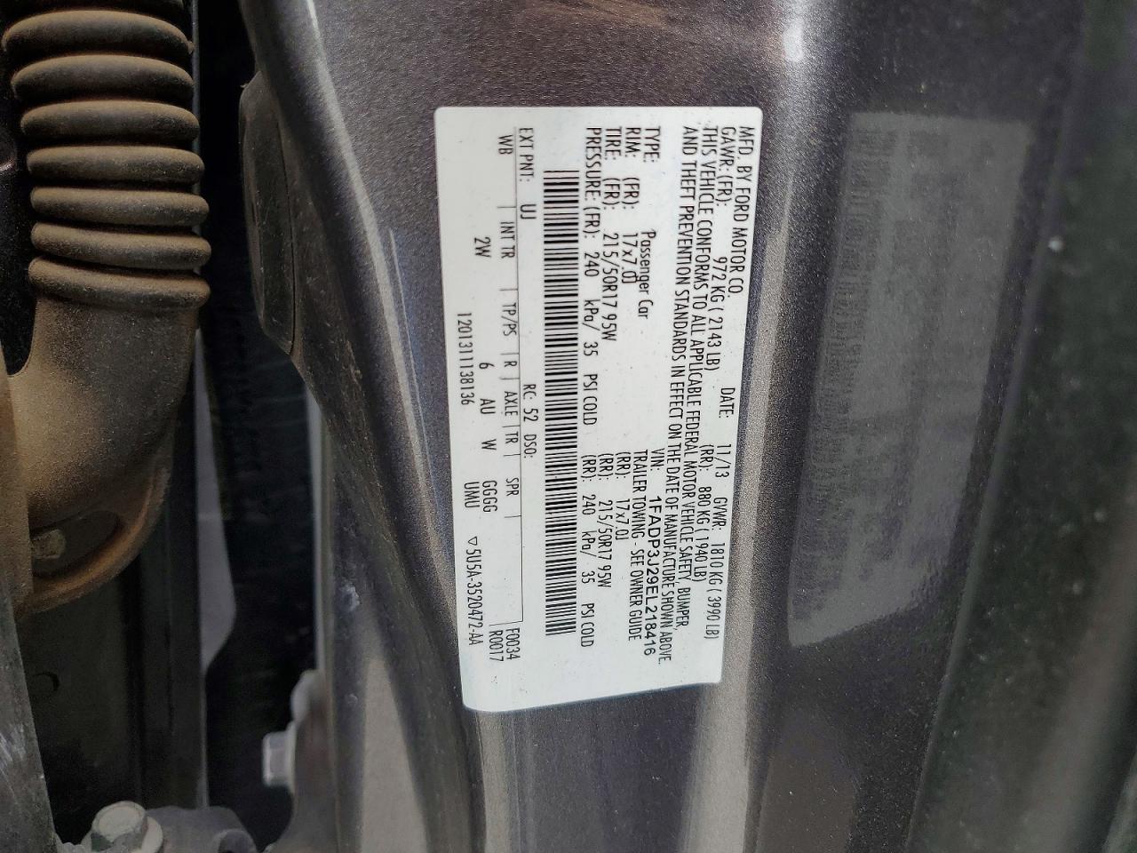 2014 FORD FOCUS