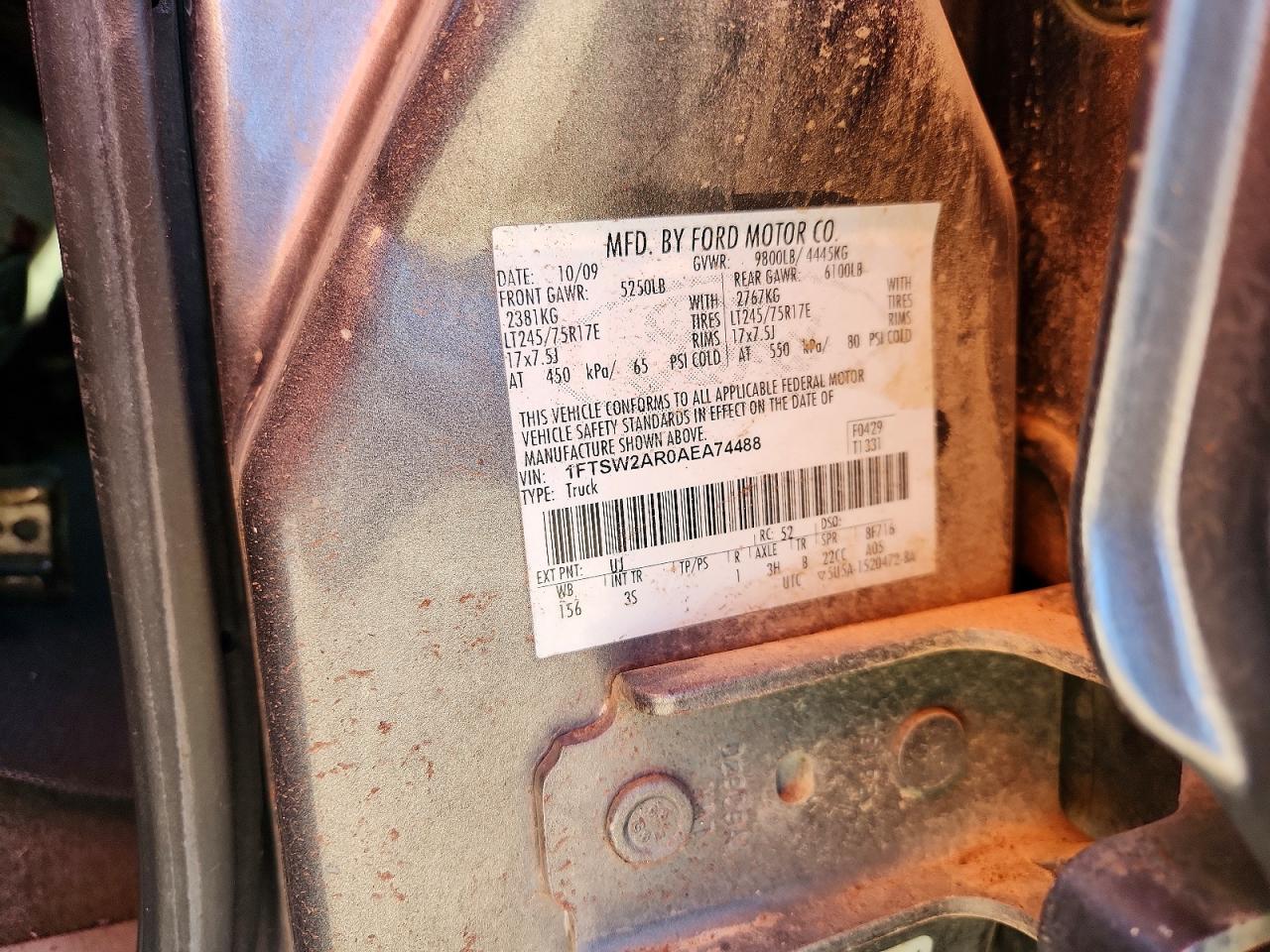 2010 FORD F250