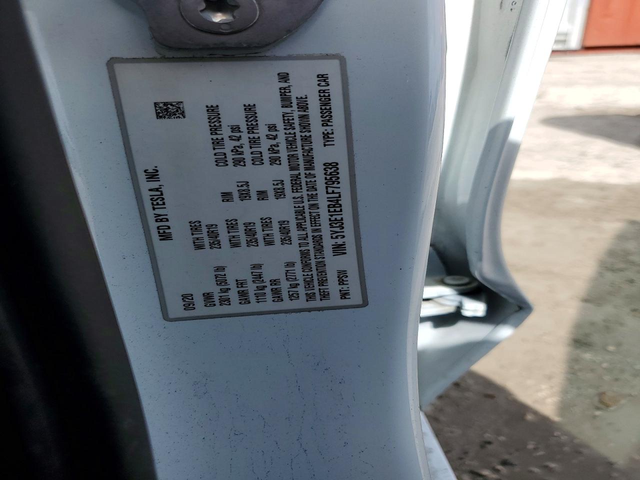 2020 TESLA MODEL 3