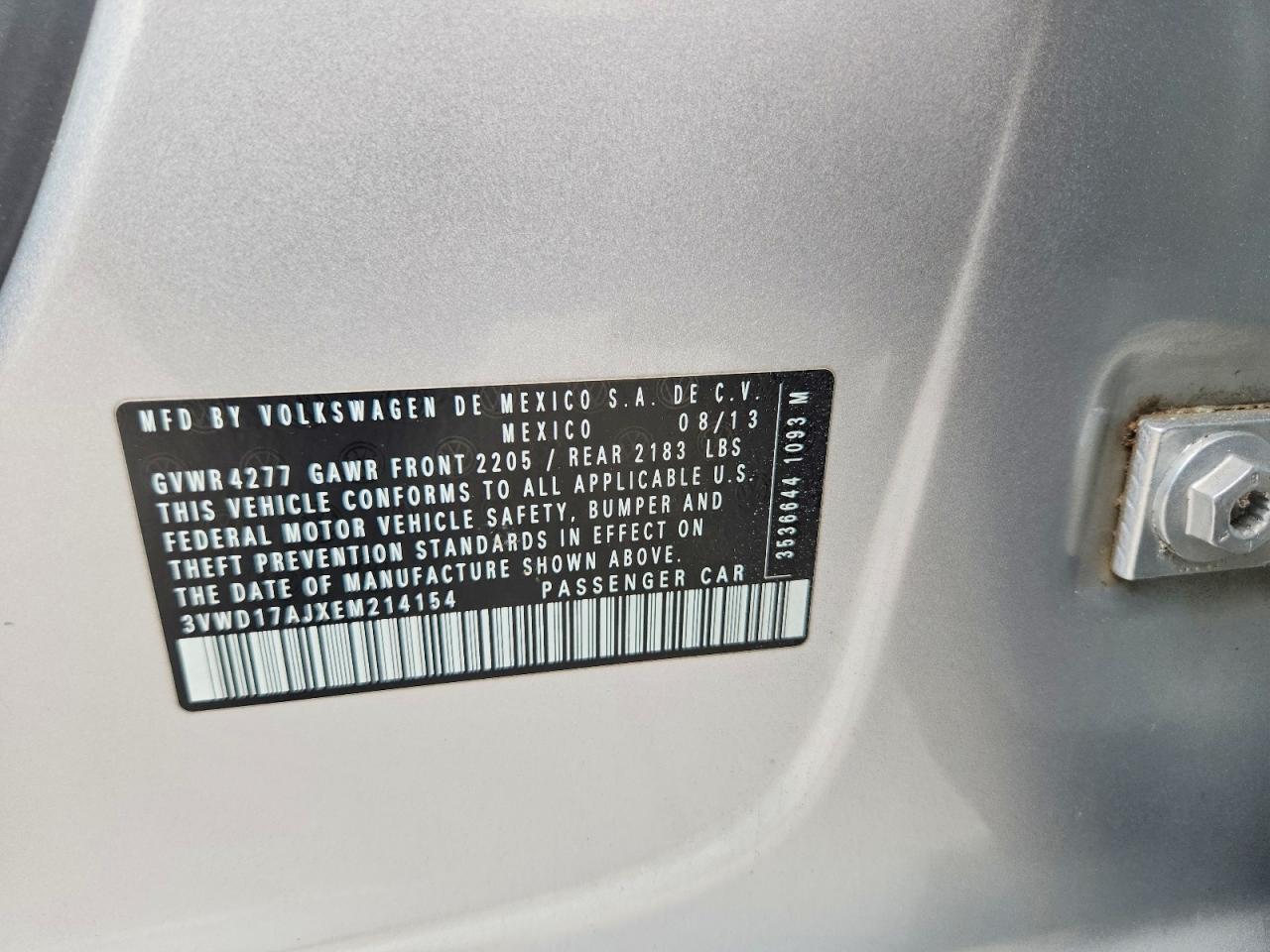 2014 VOLKSWAGEN JETTA