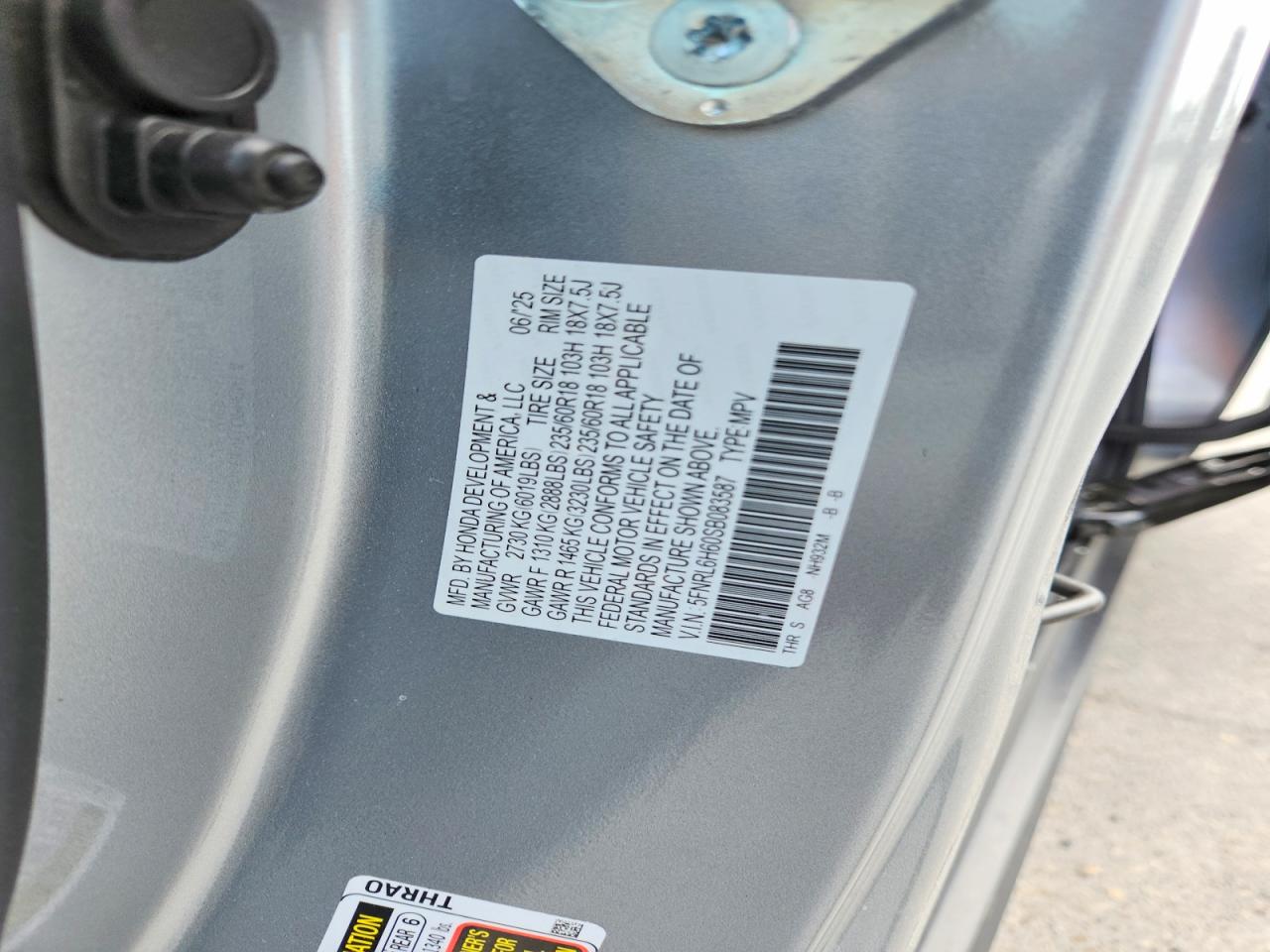 2025 HONDA ODYSSEY