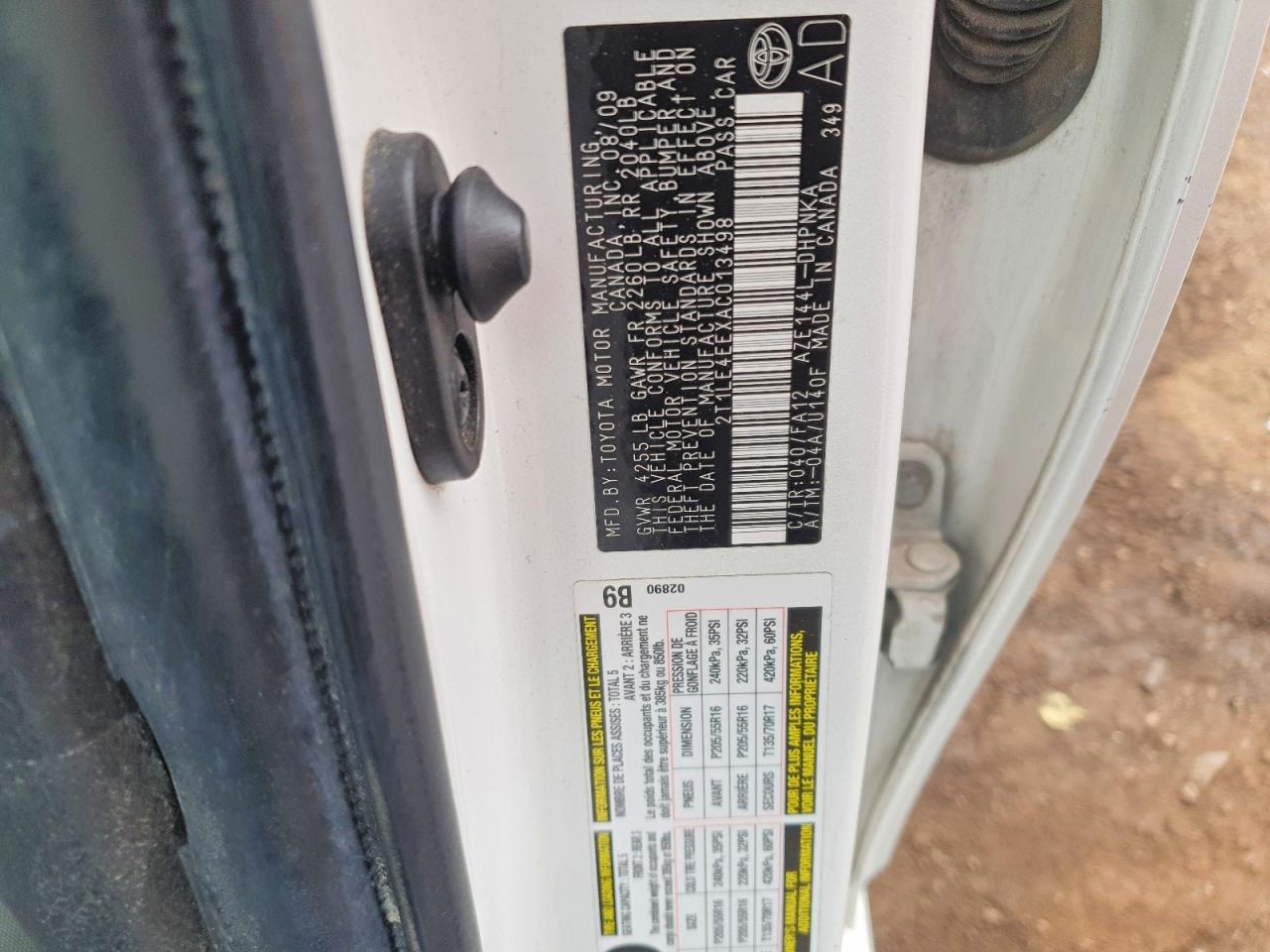 2010 TOYOTA COROLLA