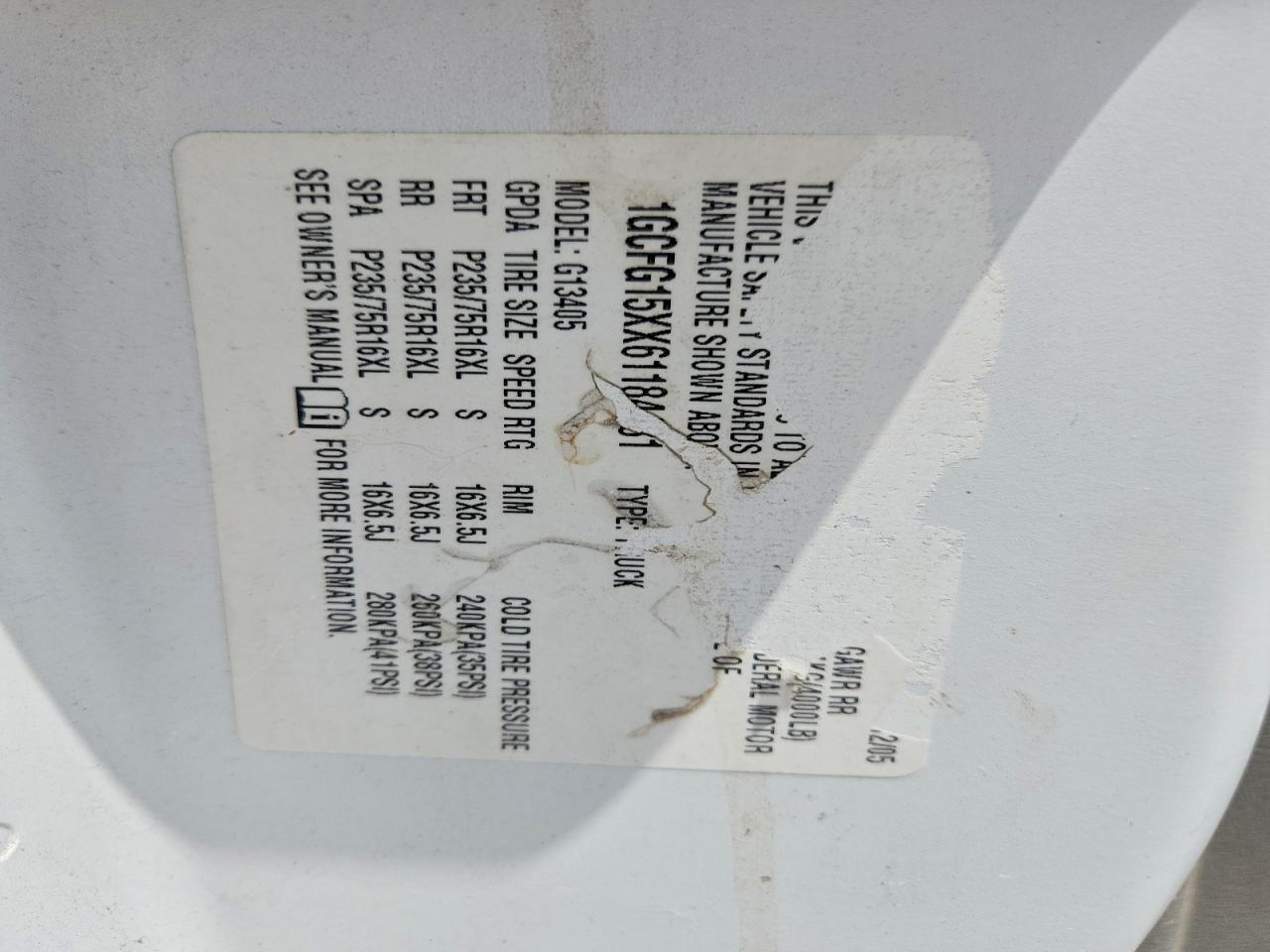 2006 CHEV EXPRESS