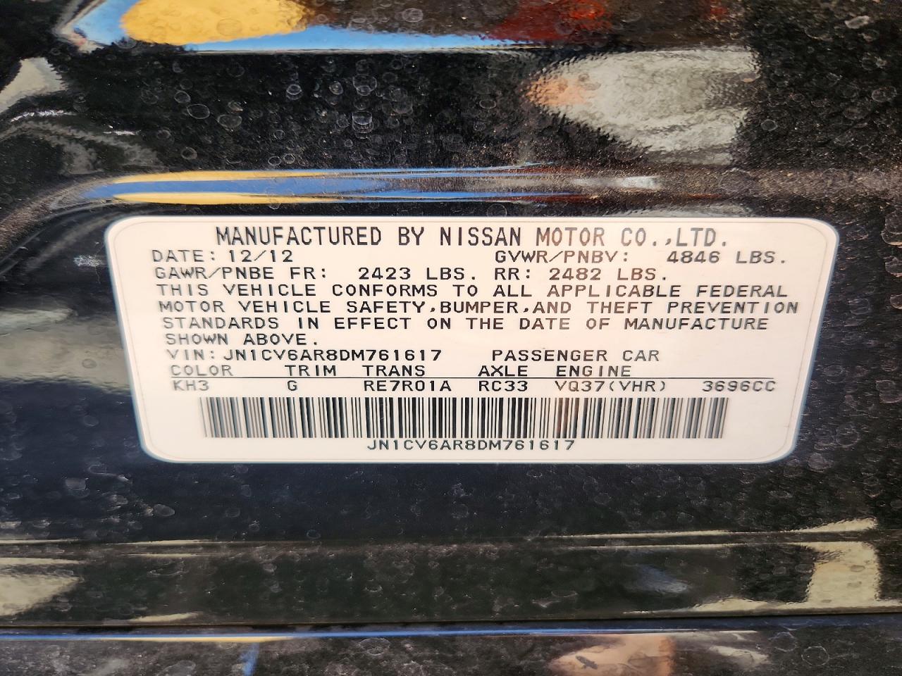 2013 INFINITI G37