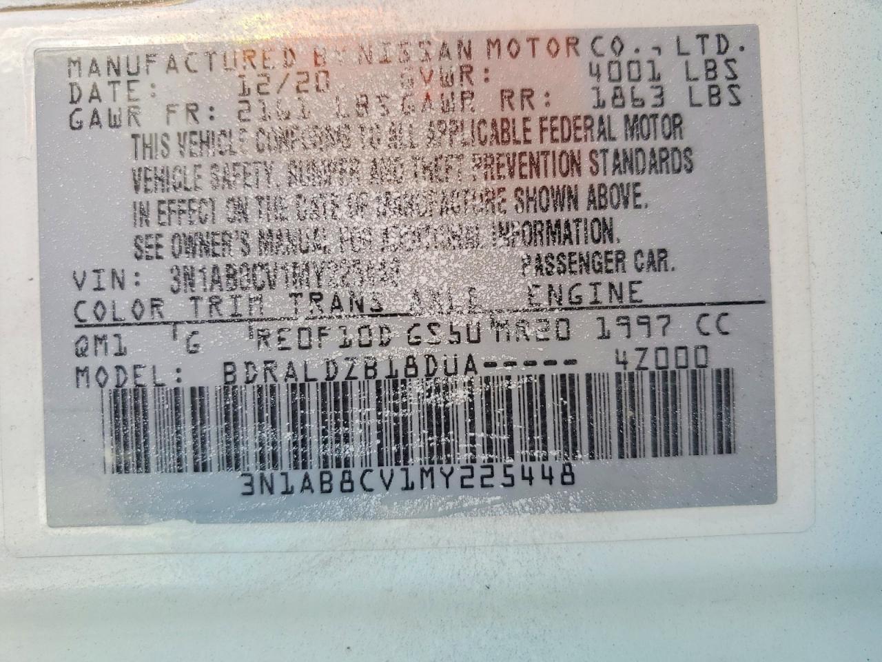 2021 NISSAN SENTRA