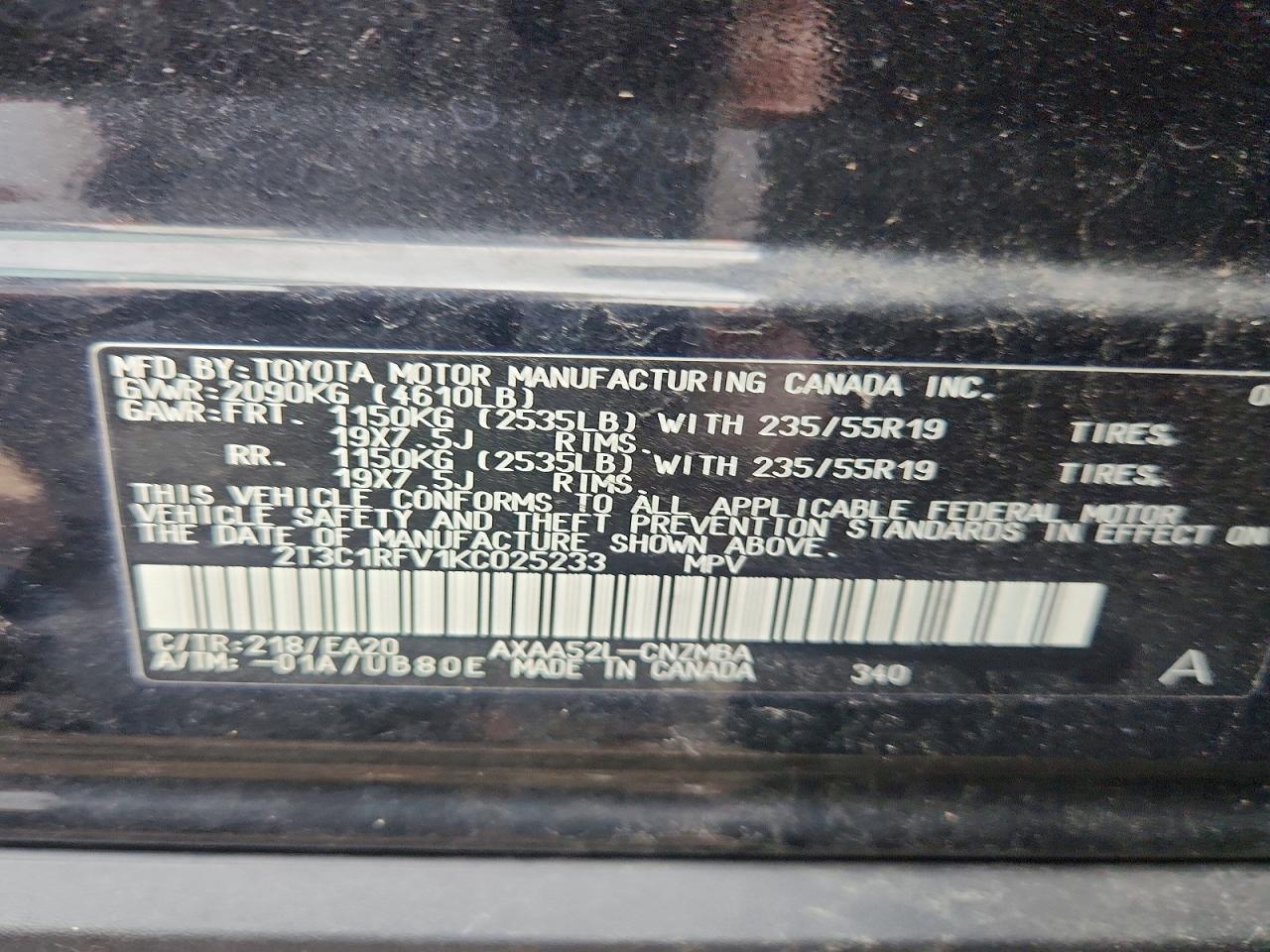 2019 TOYOTA RAV4