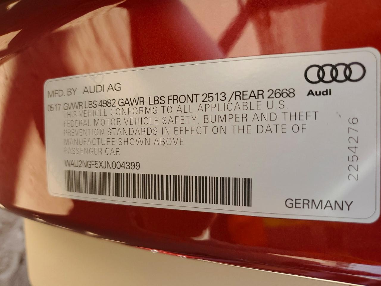 2018 AUDI A5