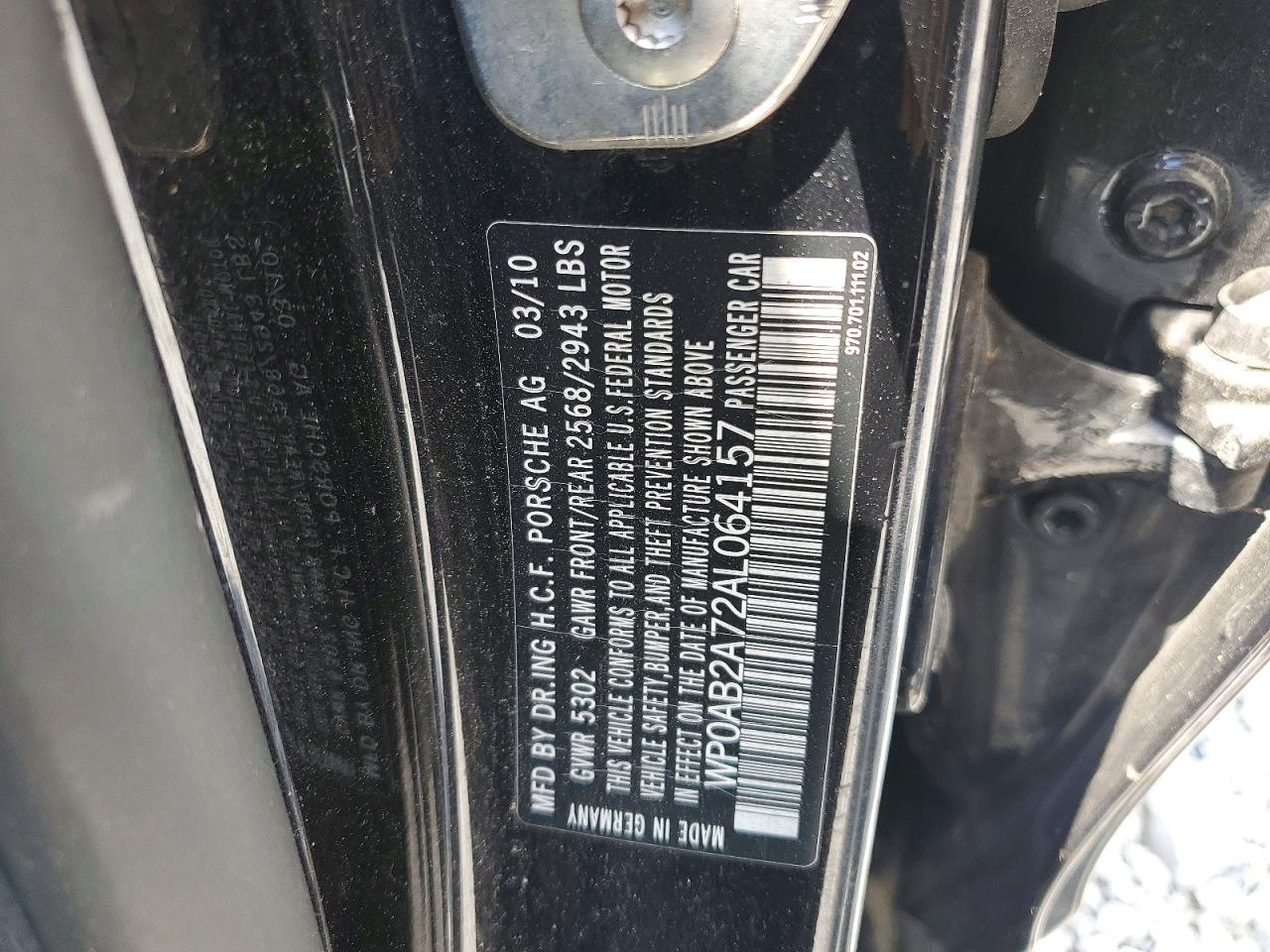 2010 PORSCHE PANAMERA