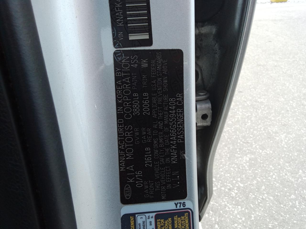 2016 KIA FORTE