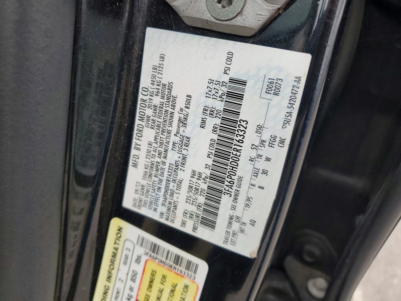 2014 FORD FUSION