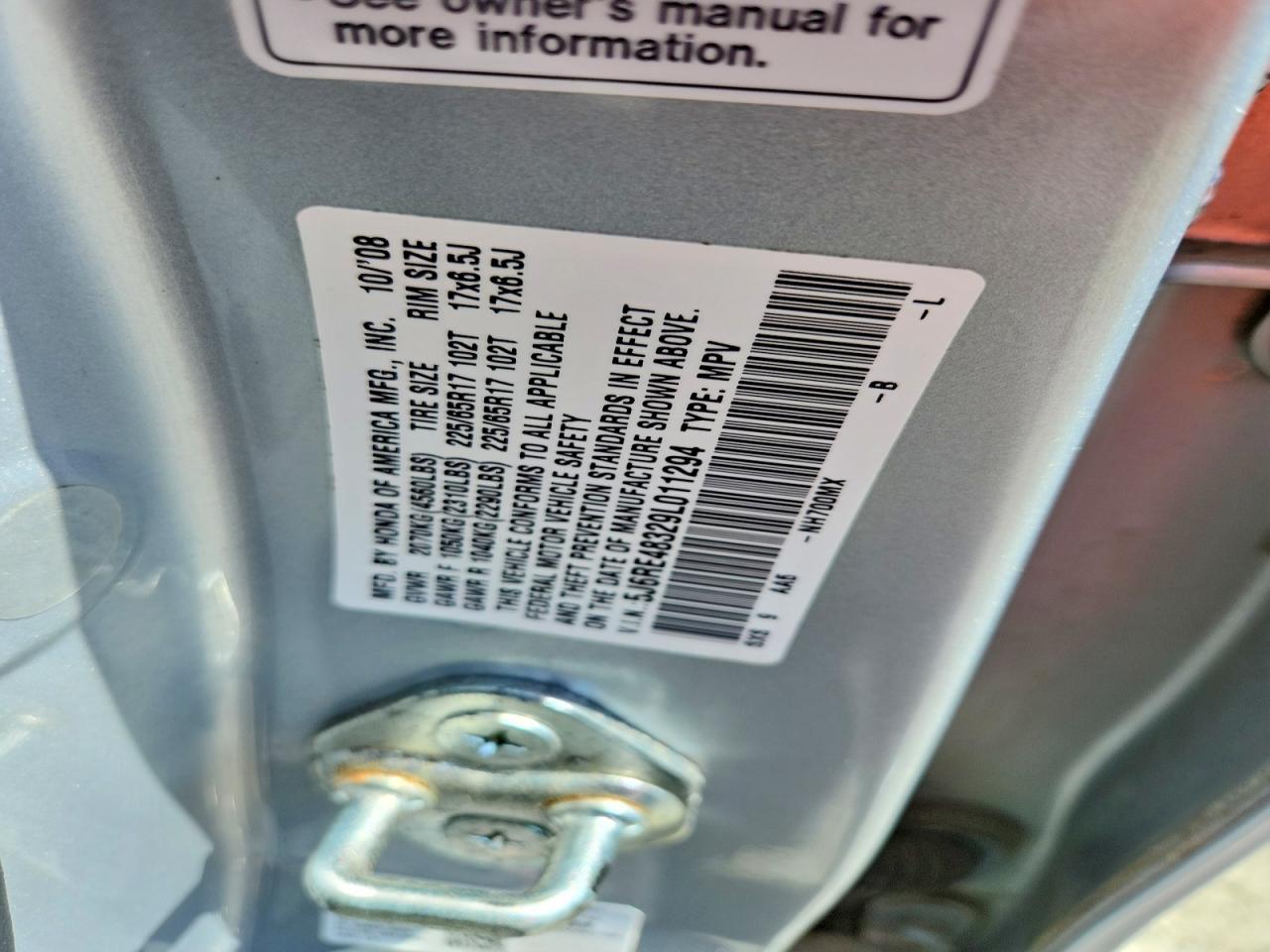 2009 HONDA CRV