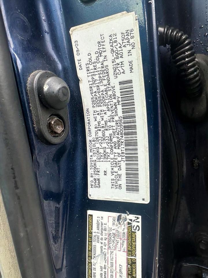 2004 TOYOTA 4RUNNER