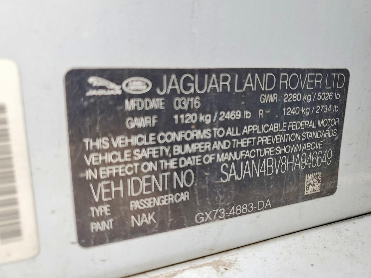 2017 JAGUAR XE