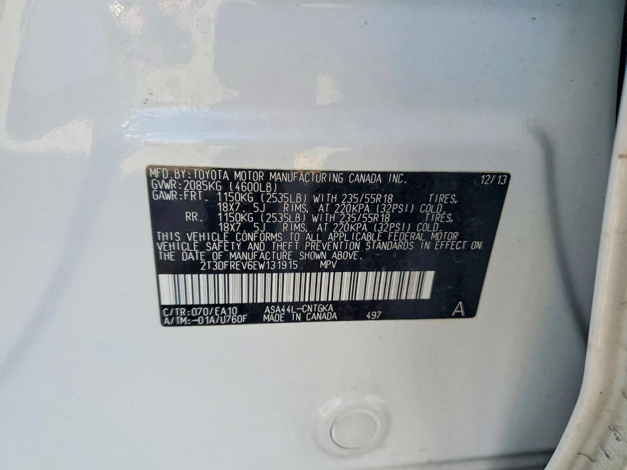 2014 TOYOTA RAV4
