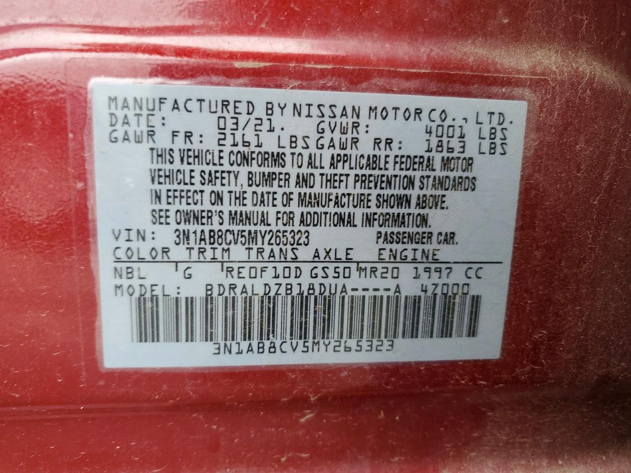 2021 NISSAN SENTRA