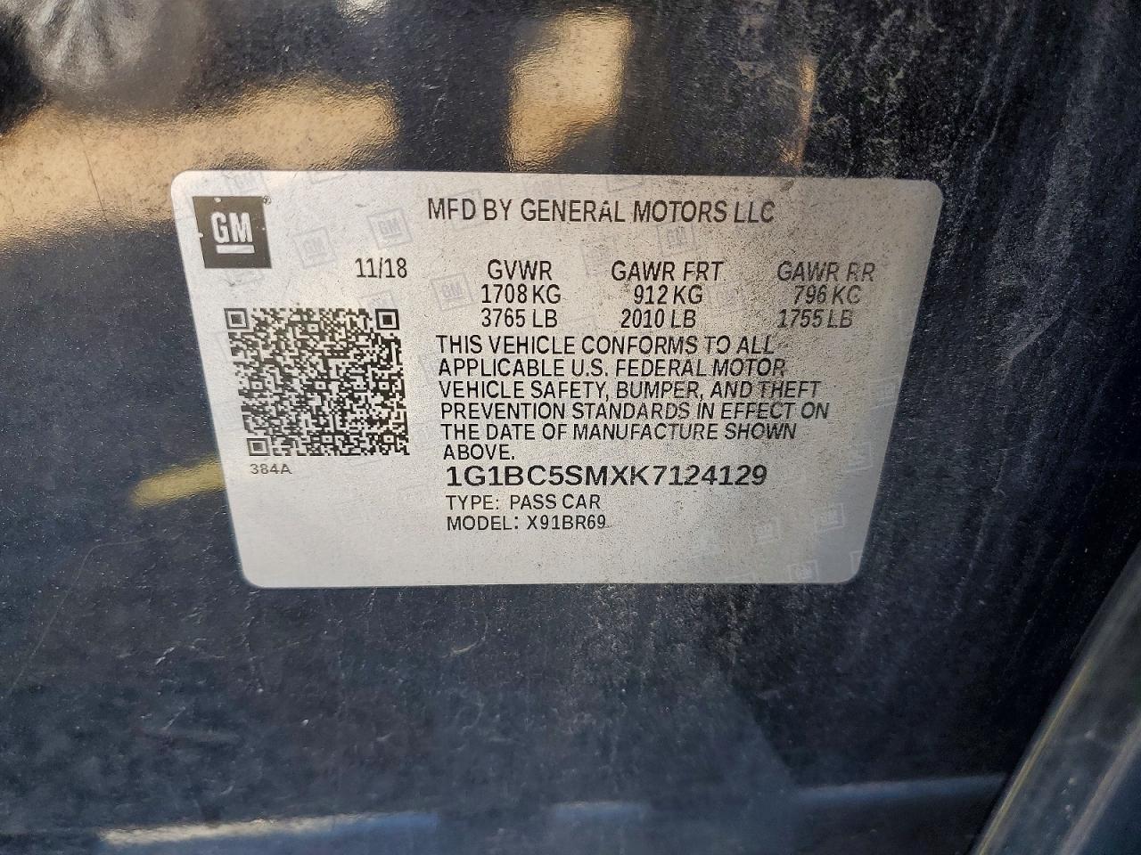 2019 CHEVROLET CRUZE