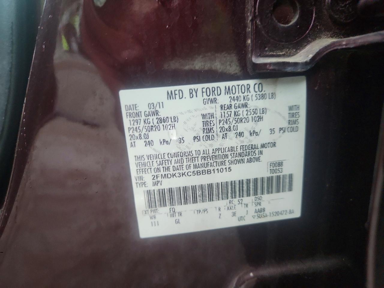 2011 FORD EDGE