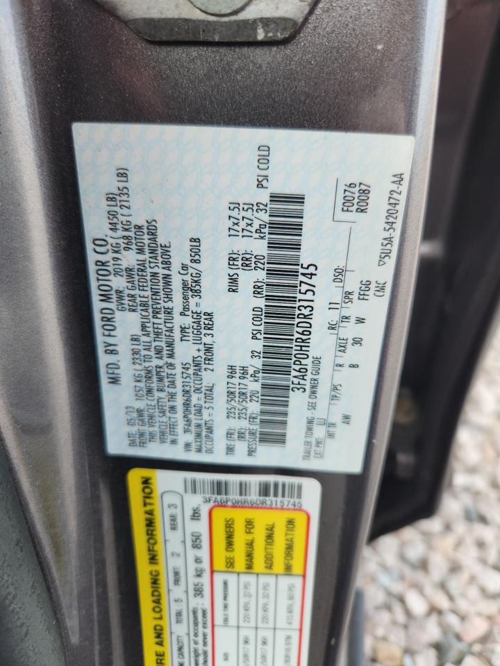 2013 FORD FUSION