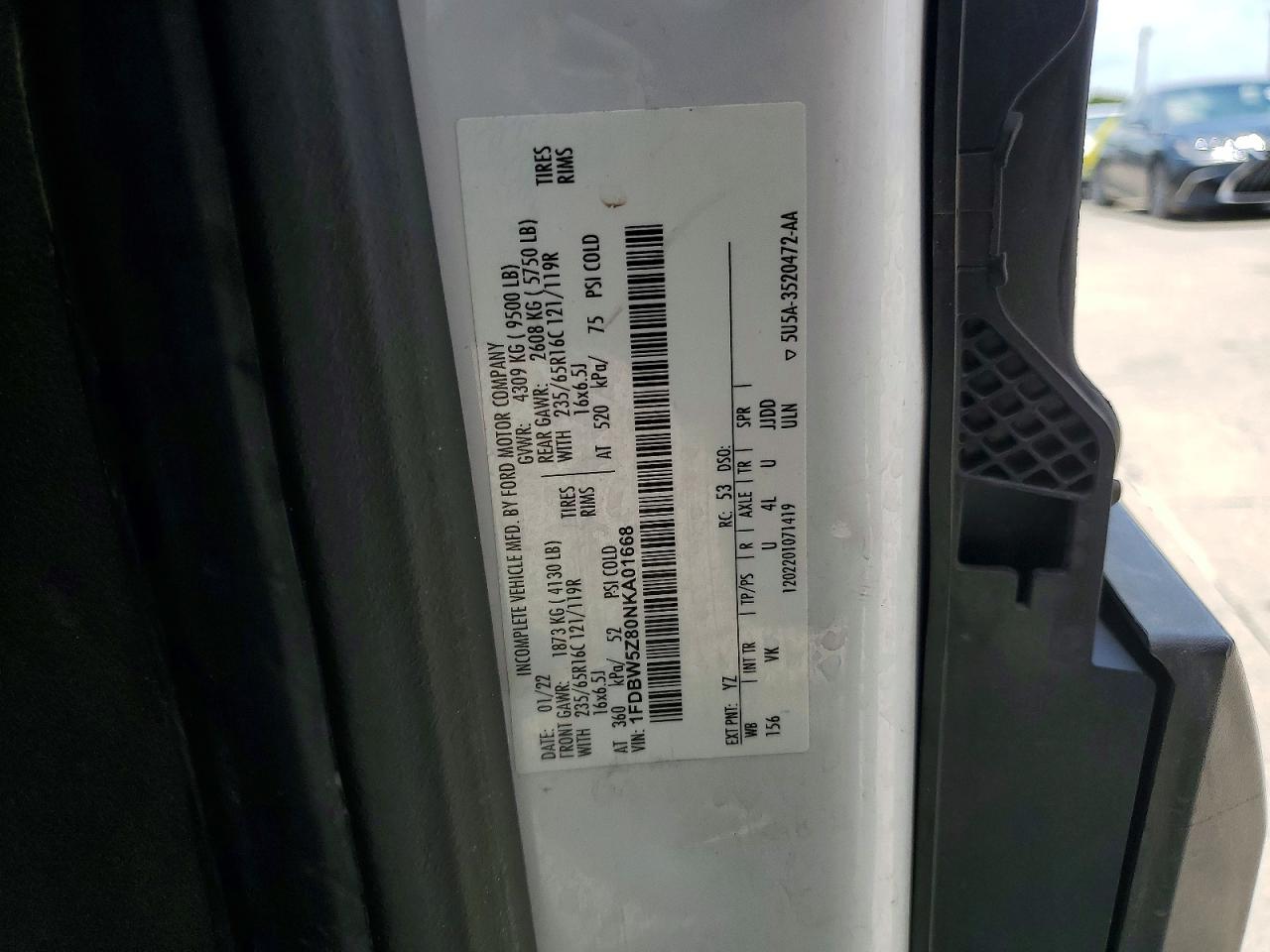 2022 FORD TRANSIT