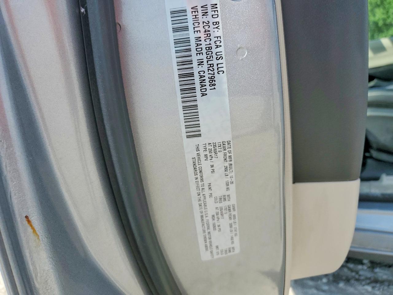 2020 CHRYSLER PACIFICA