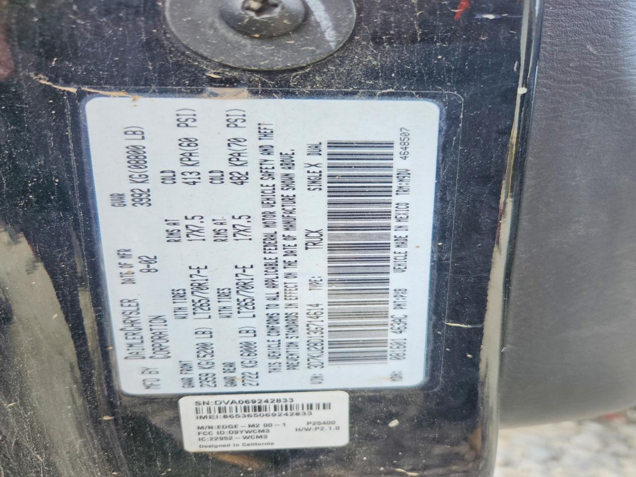2003 DODGE RAM 2500