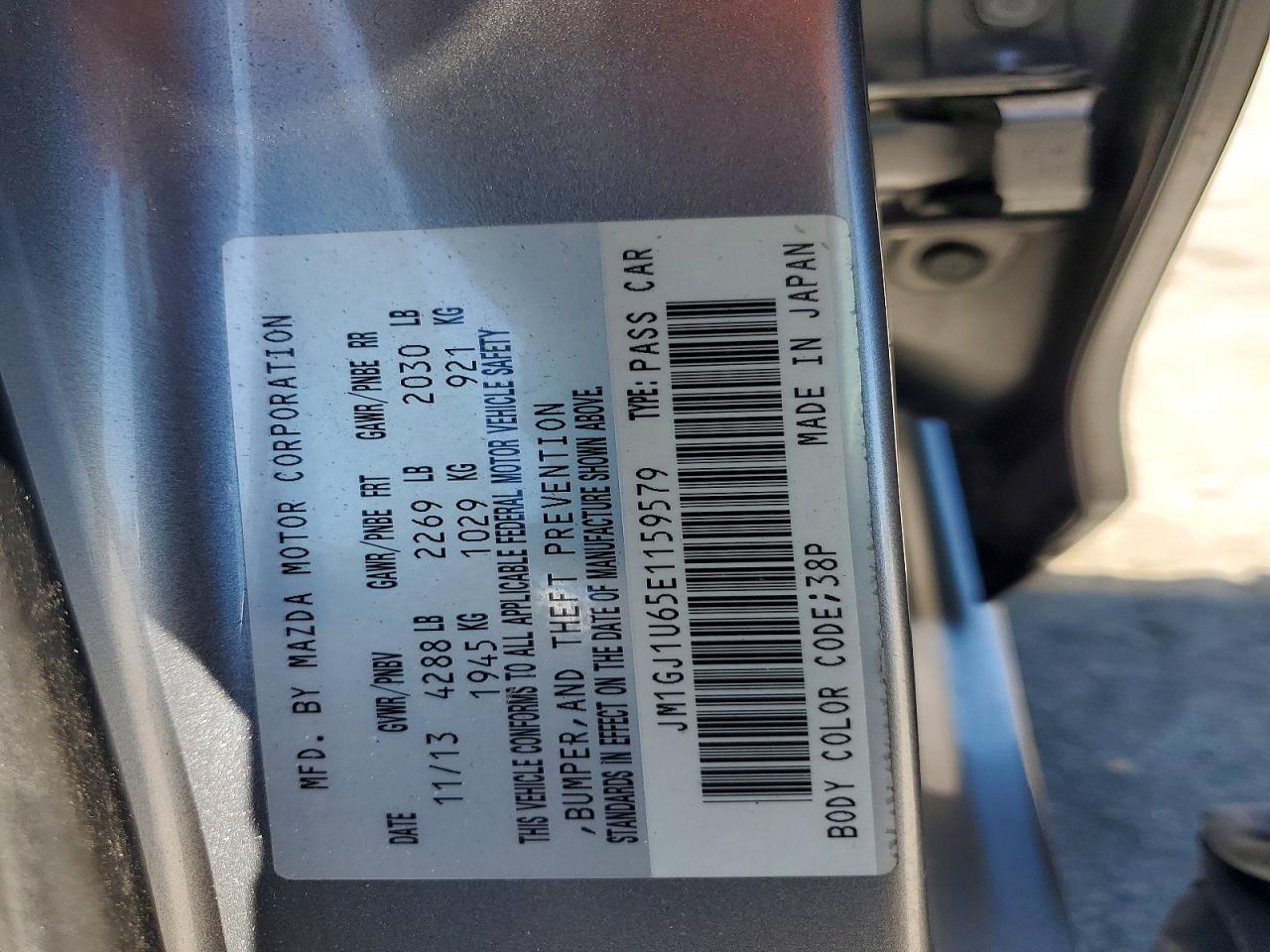 2014 MAZDA 6