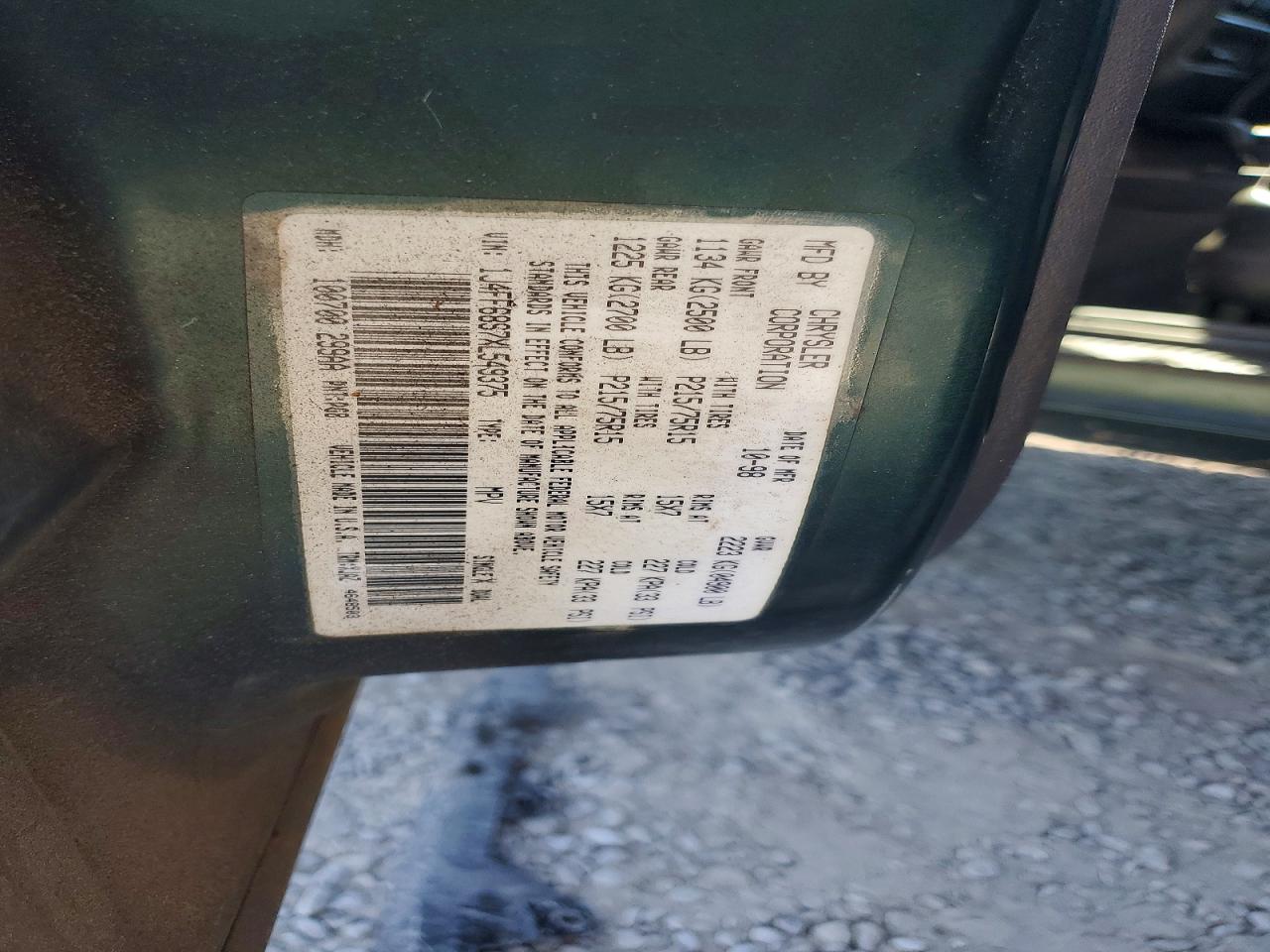 1999 JEEP GRAND CHER