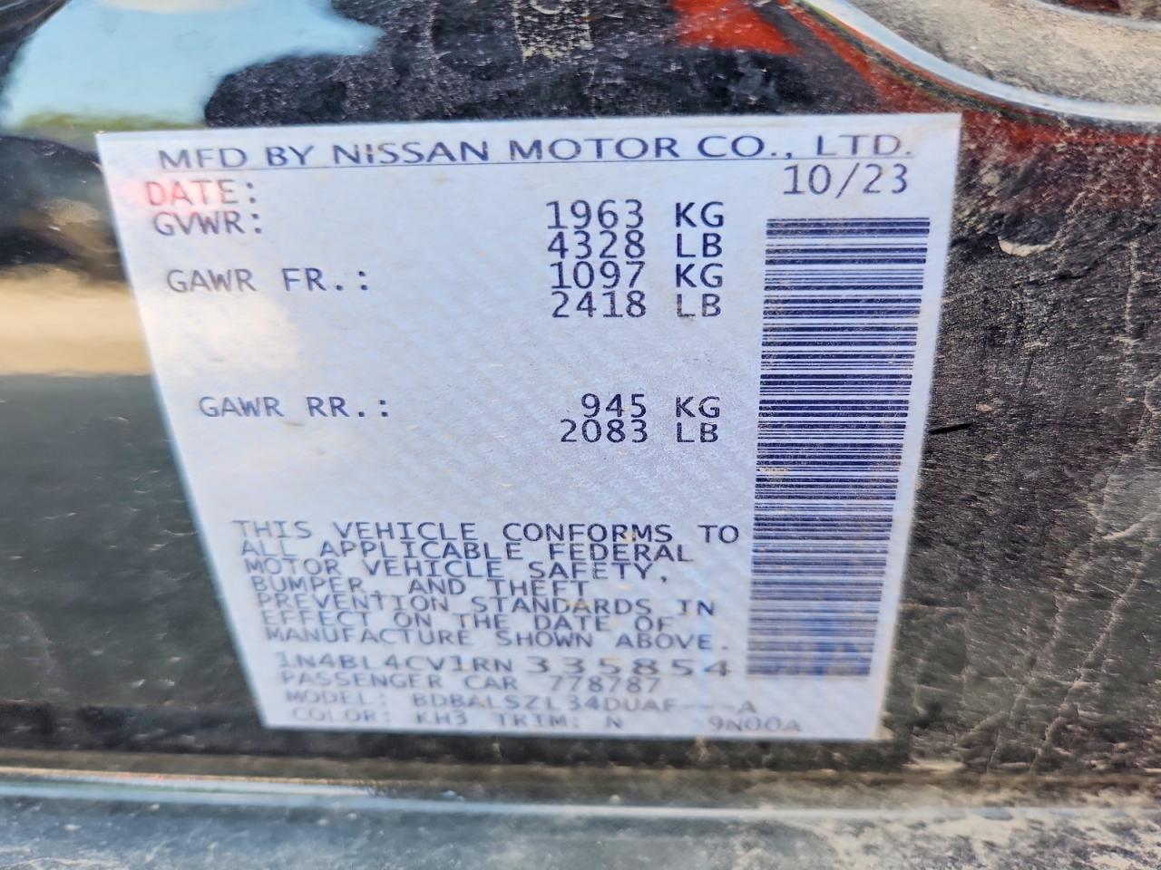 2024 NISSAN ALTIMA