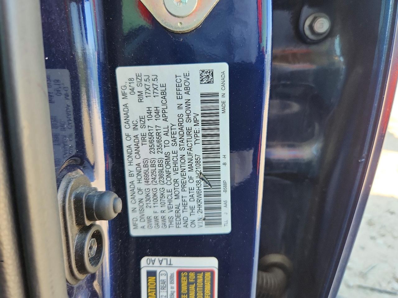 2018 HONDA CRV