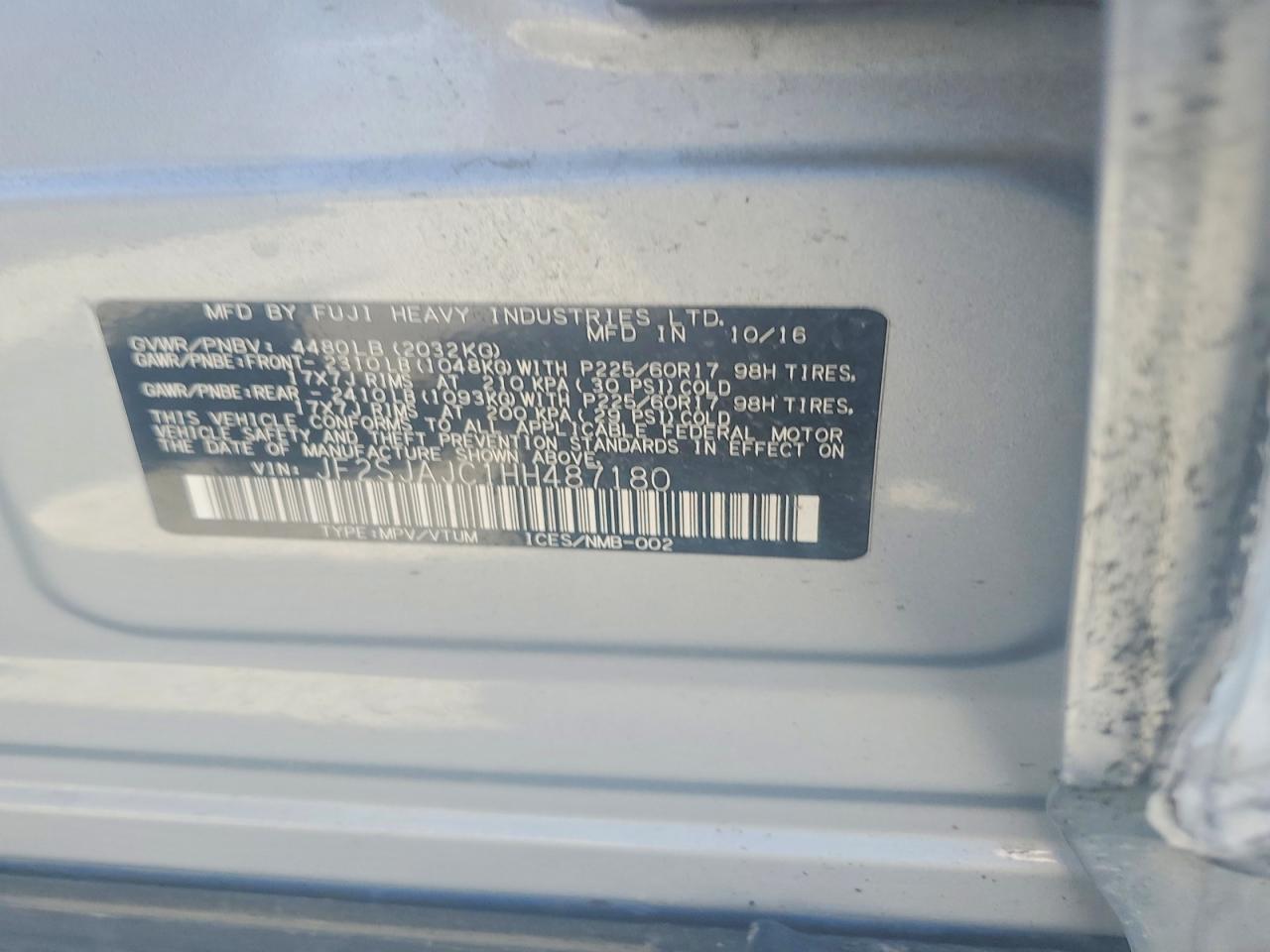 2017 SUBARU FORESTER