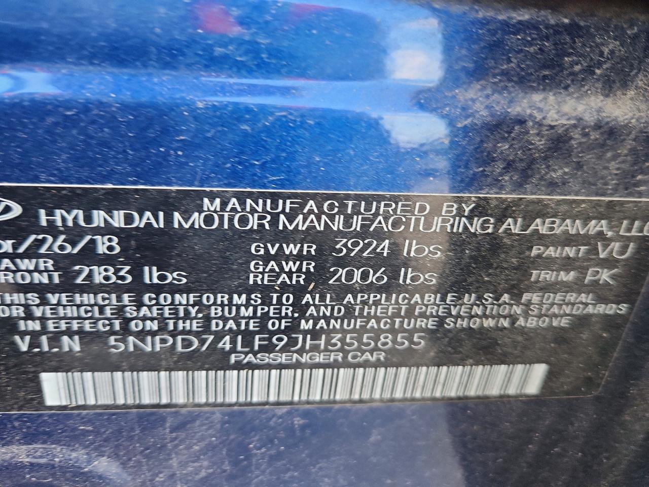 2018 HYUNDAI ELANTRA