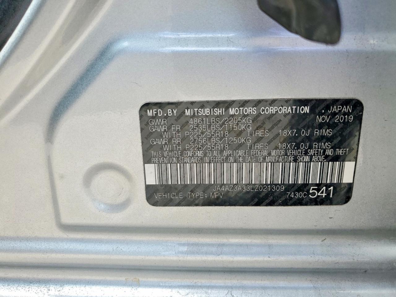 2020 MITSUBISHI OUTLANDER