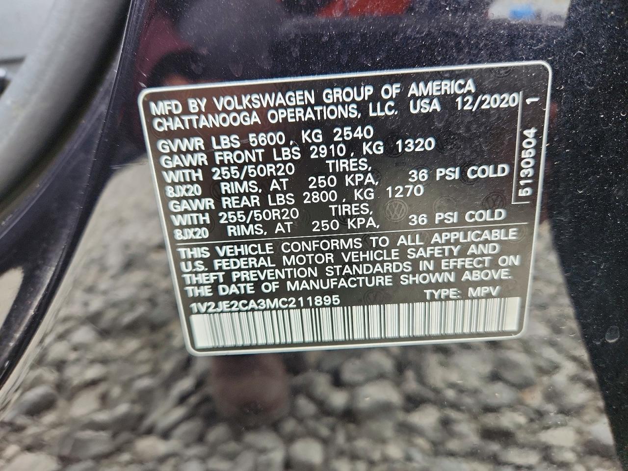 2021 VOLKSWAGEN ATLAS