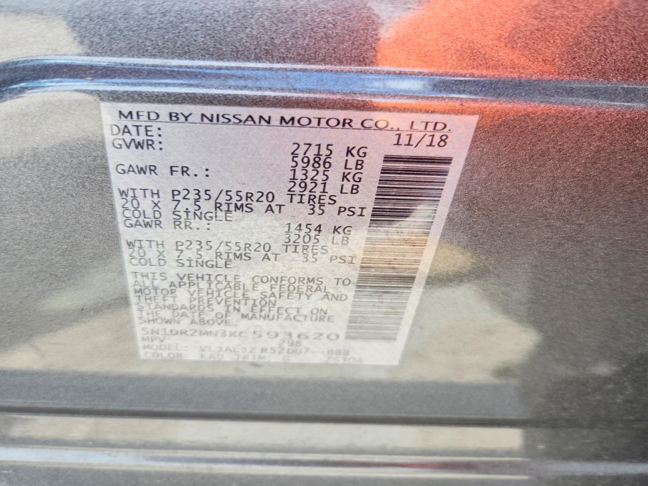 2019 NISSAN PATHFINDER