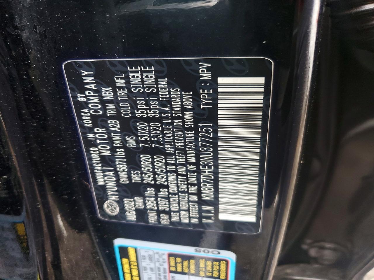 2022 HYUNDAI PALISADE